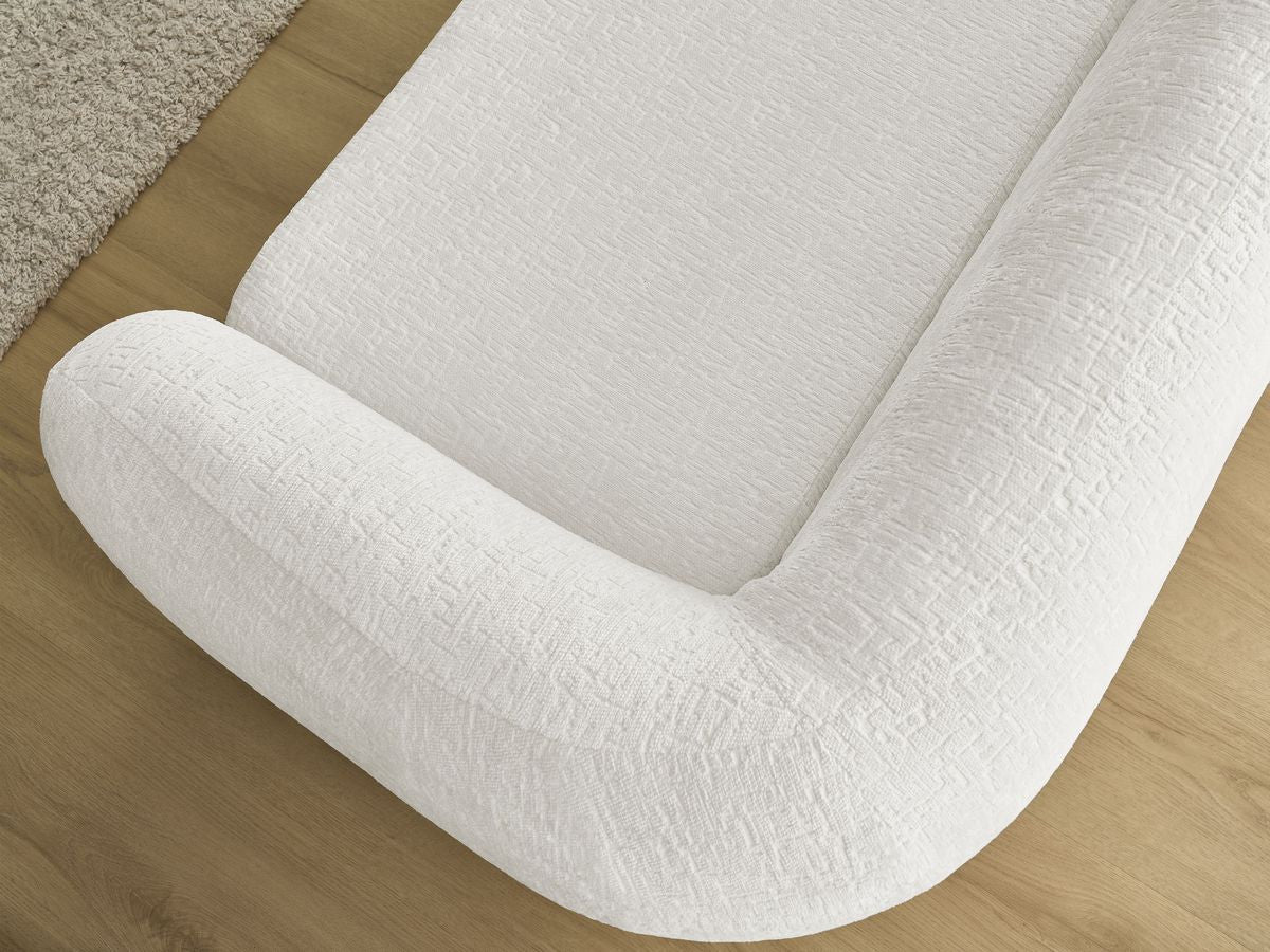Canapé droit convertible déplimousse NEYO tissu texturé