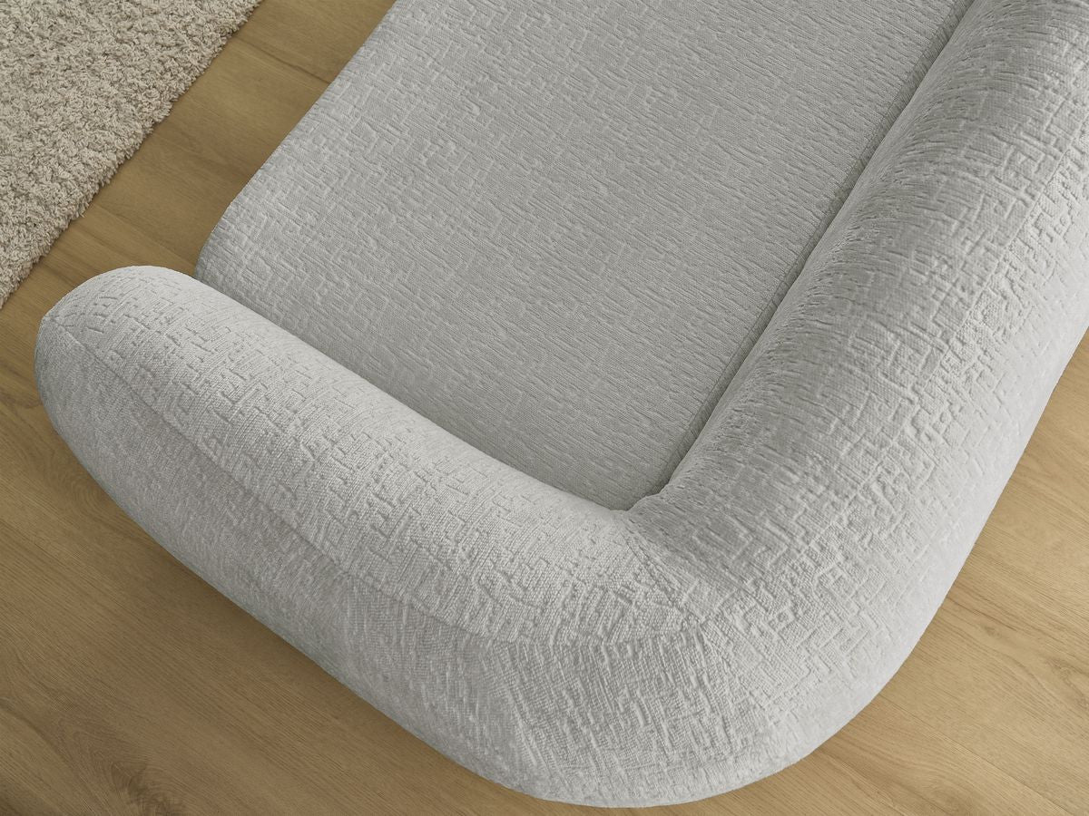 Canapé droit convertible déplimousse NEYO tissu texturé