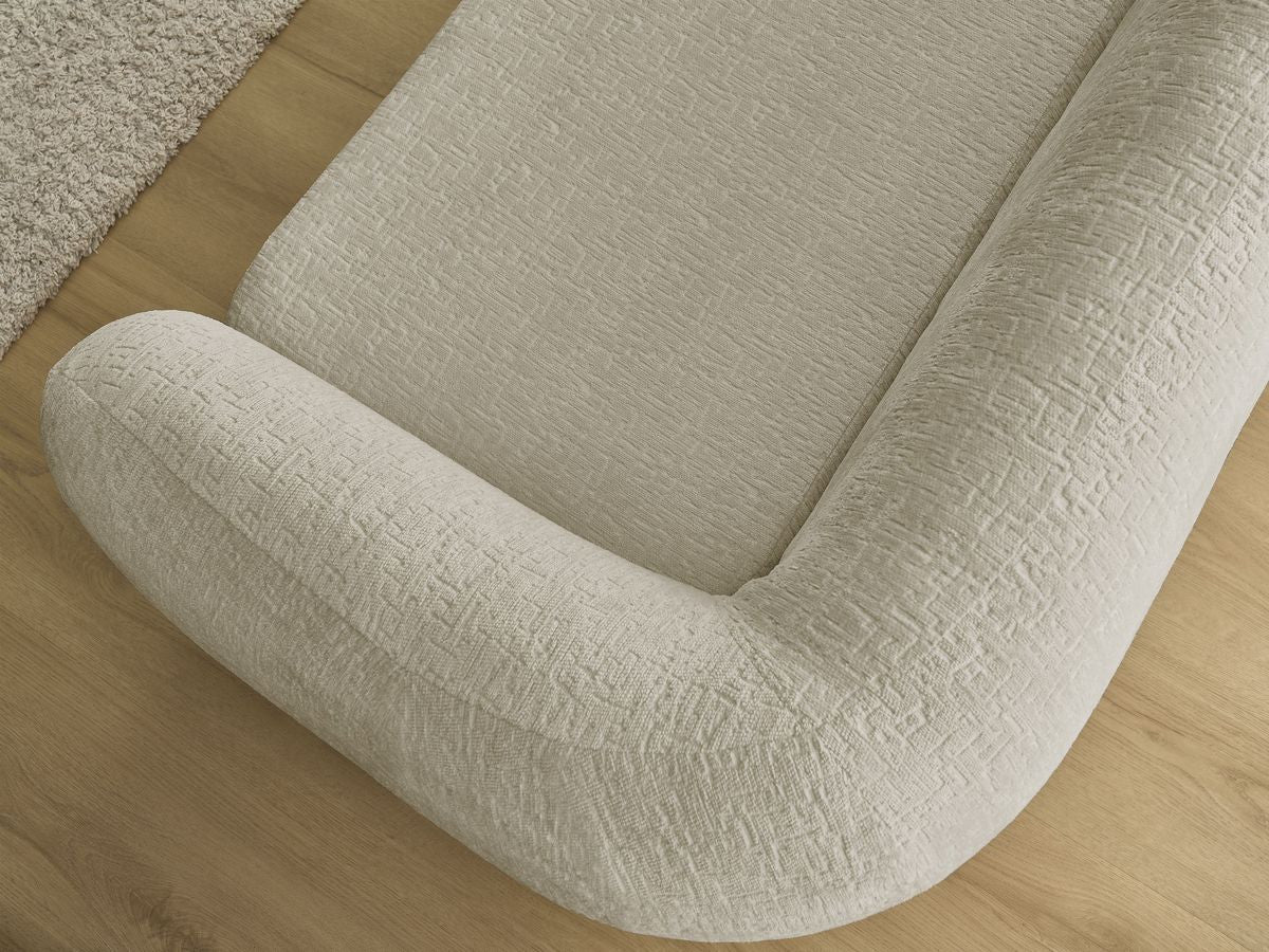 Canapé droit convertible déplimousse NEYO tissu texturé