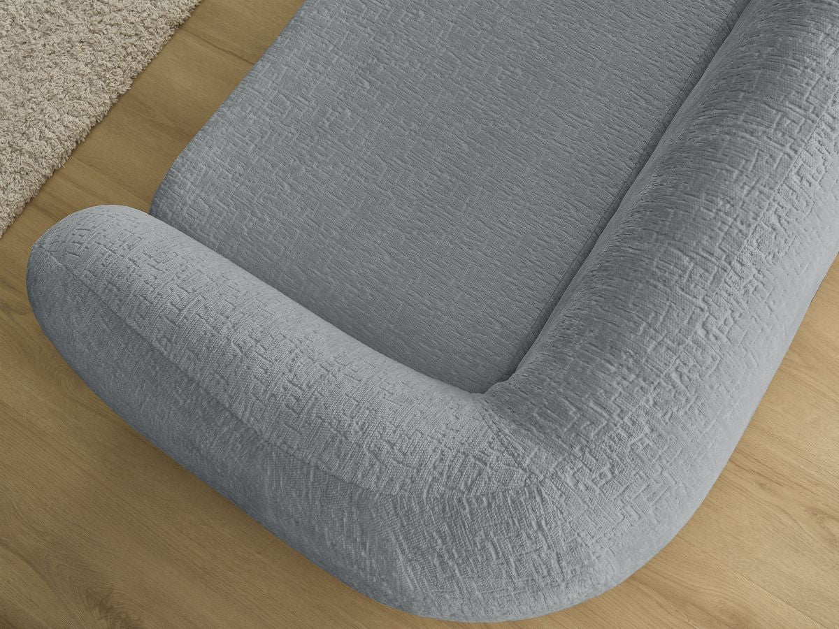 Canapé droit convertible déplimousse NEYO tissu texturé