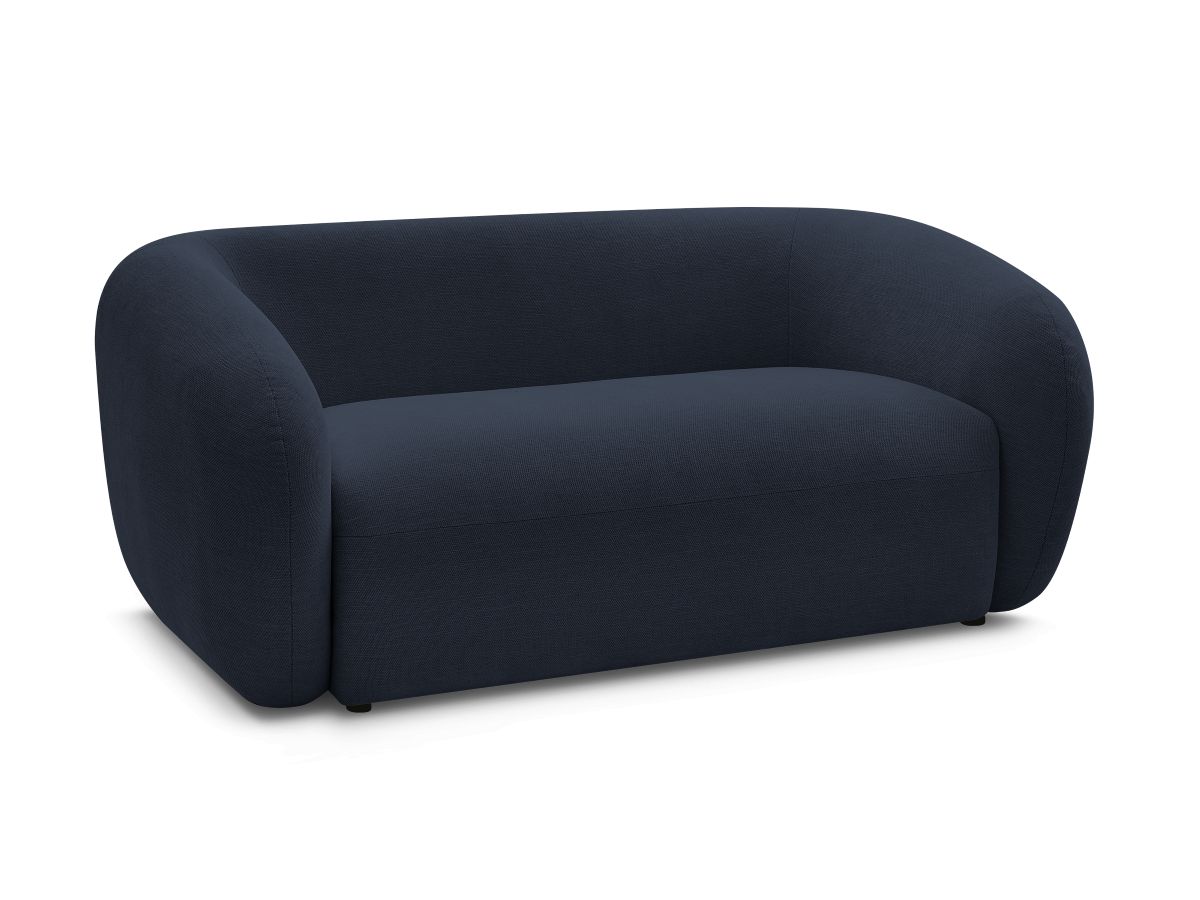 Canapé droit fixe 2 places CELINE tissu lisse