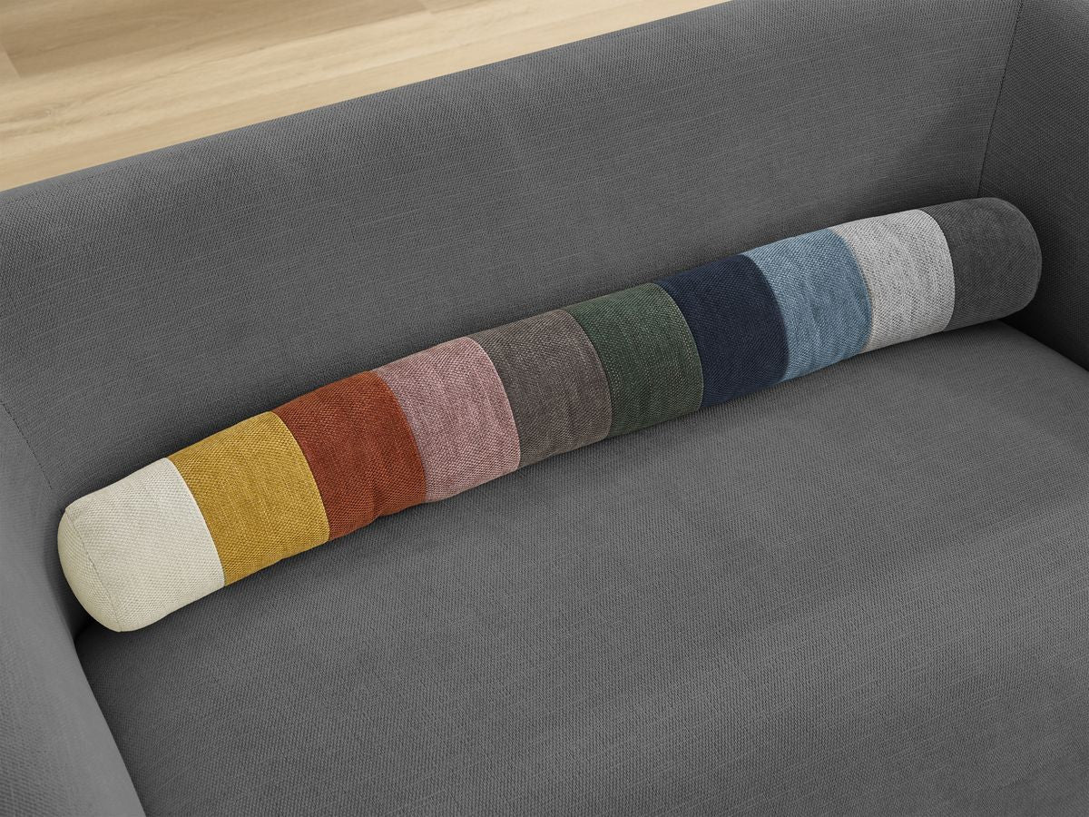 Canapé droit fixe 2 places CELINE tissu lisse