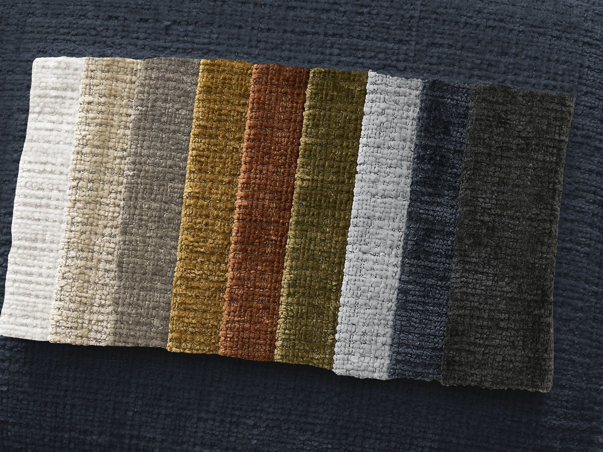 Canapé droit fixe LEONORE tissu texturé