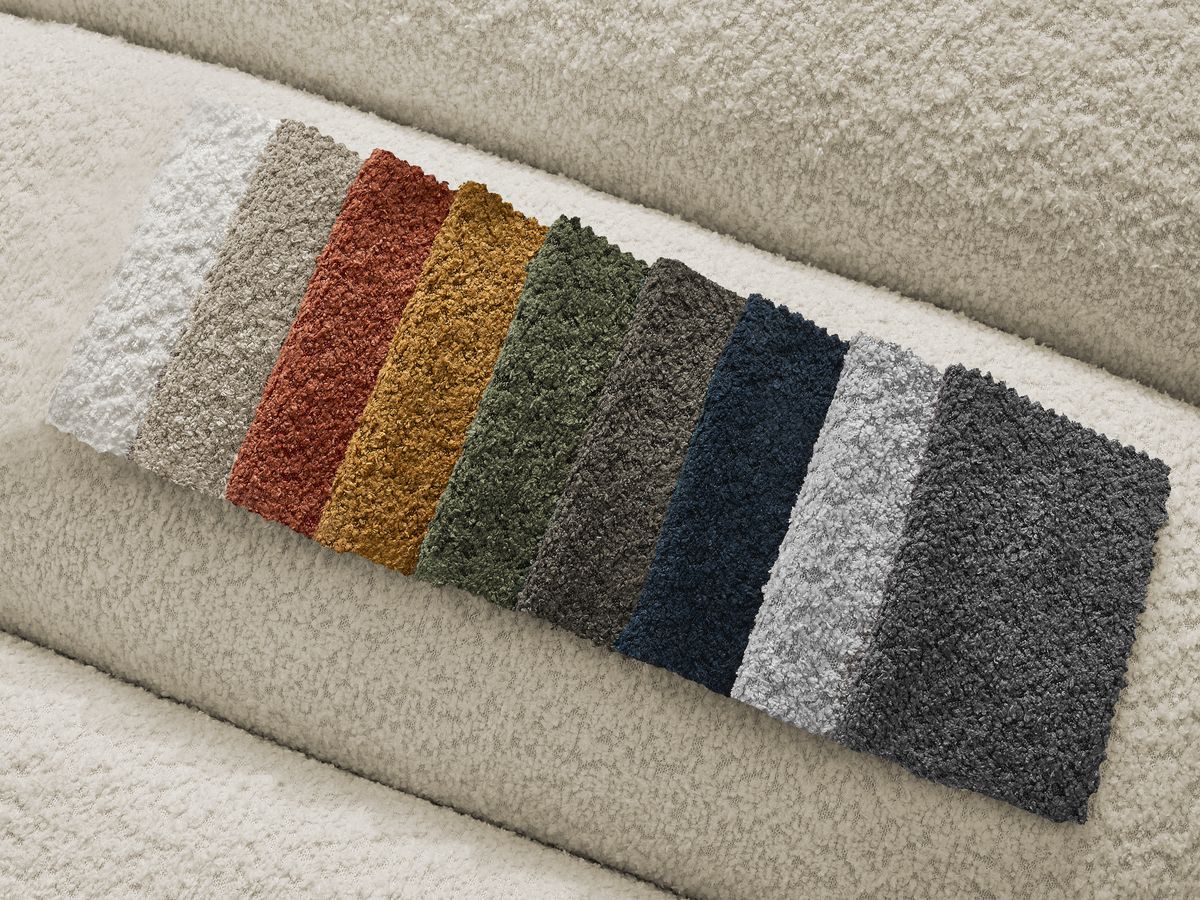Chauffeuse 1 place pour canapé modulable ANNECY tissu bouclette