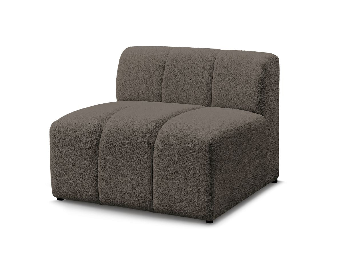 Chauffeuse 1 place pour canapé modulable ANNECY tissu bouclette