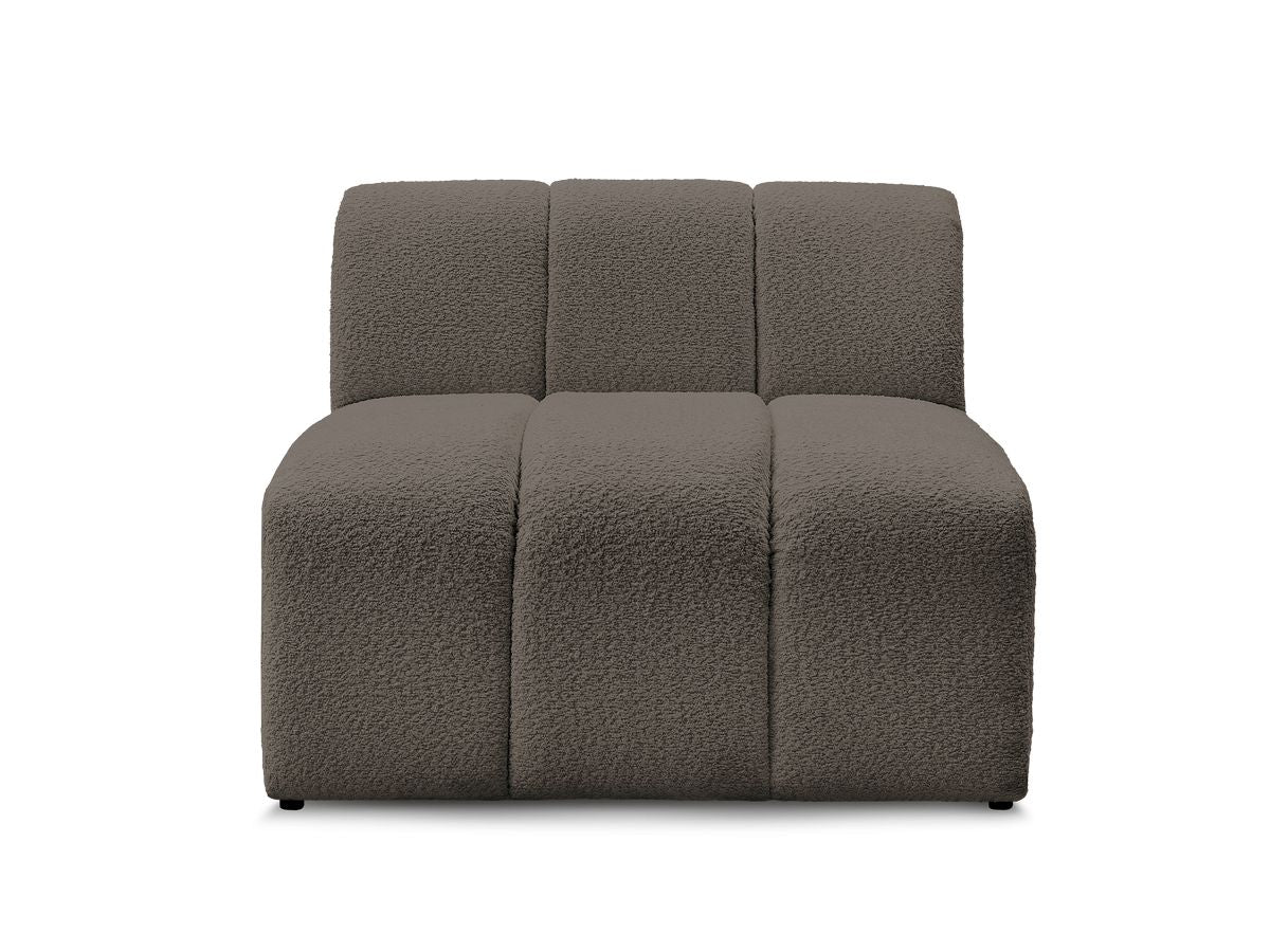 Chauffeuse 1 place pour canapé modulable ANNECY tissu bouclette