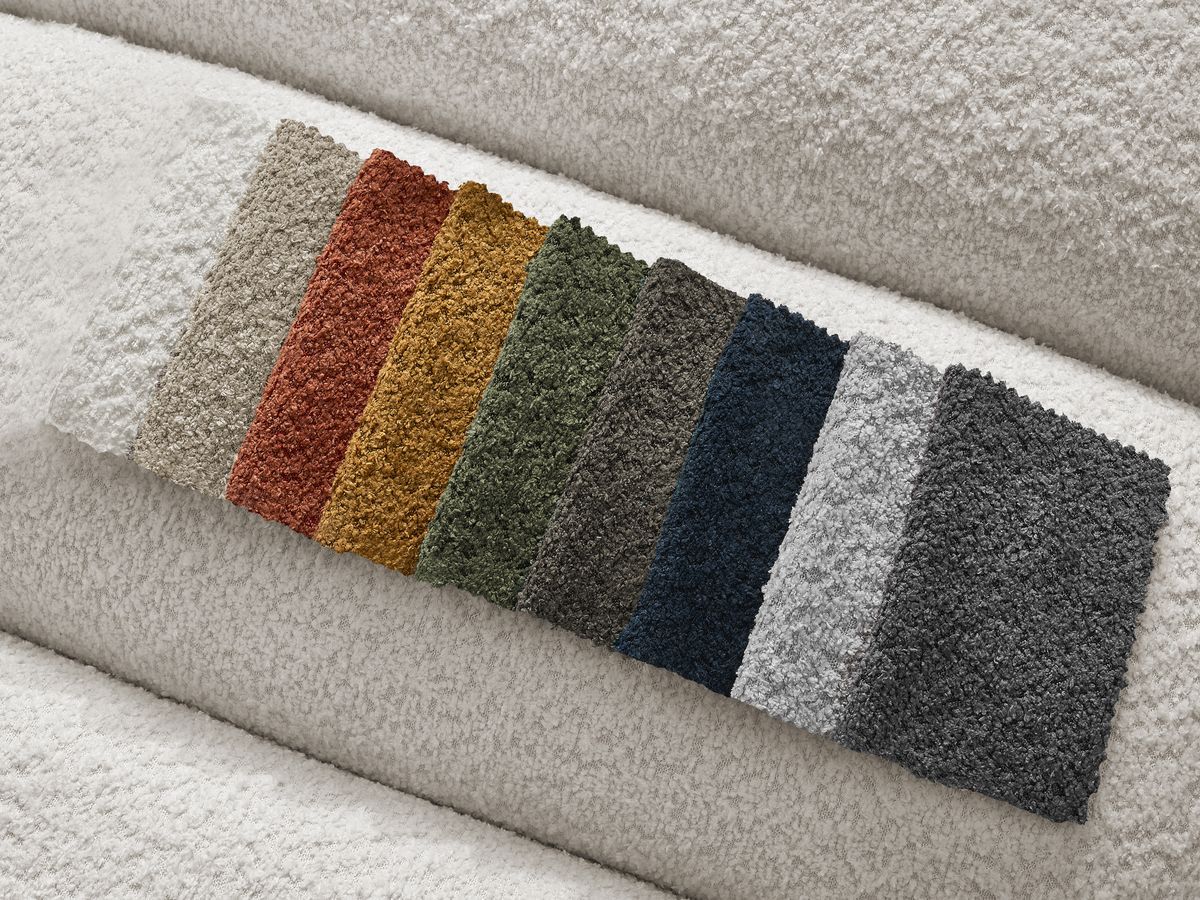 Chauffeuse 1 place pour canapé modulable ANNECY tissu bouclette
