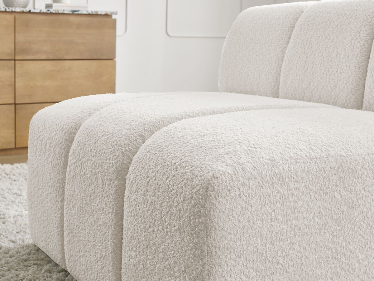 Chauffeuse 1 place pour canapé modulable ANNECY tissu bouclette