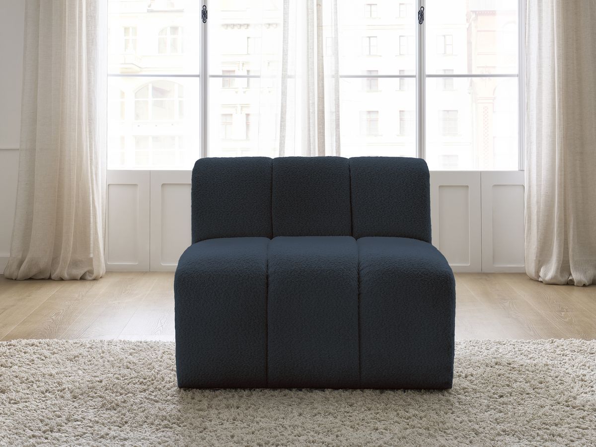 Chauffeuse 1 place pour canapé modulable ANNECY tissu bouclette