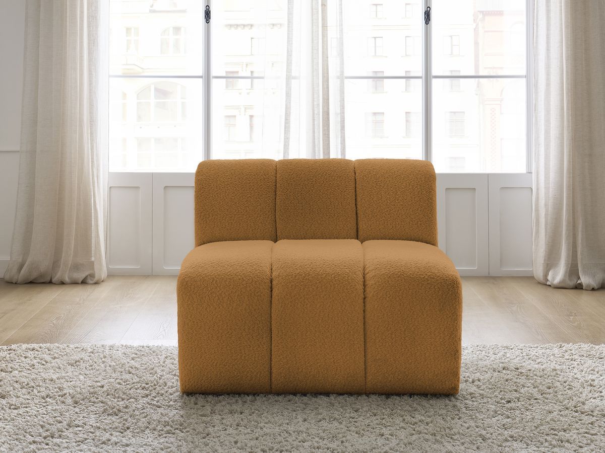 Chauffeuse 1 place pour canapé modulable ANNECY tissu bouclette
