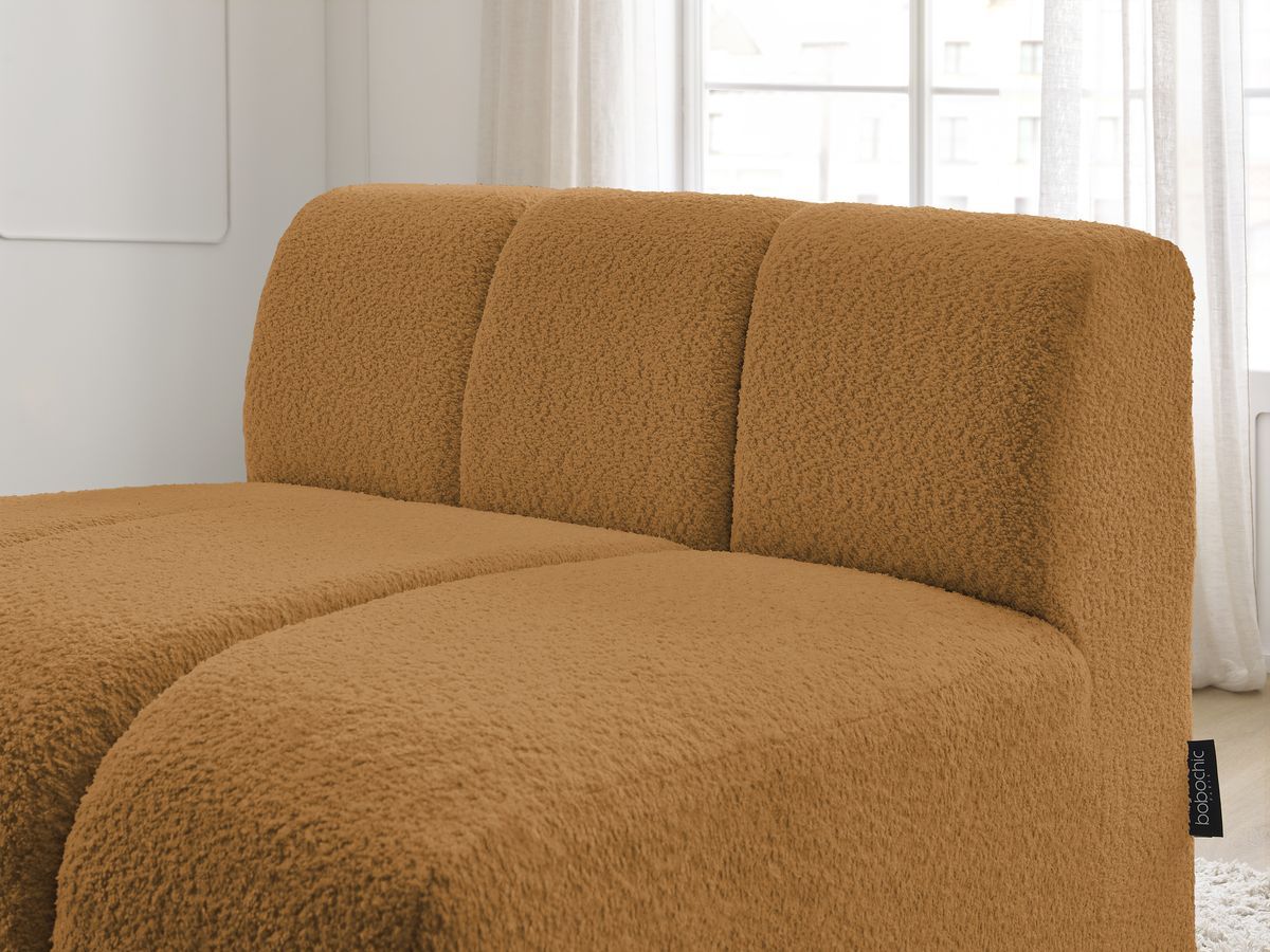 Chauffeuse 1 place pour canapé modulable ANNECY tissu bouclette