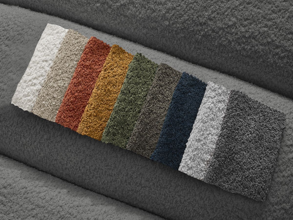 Chauffeuse 1 place pour canapé modulable ANNECY tissu bouclette