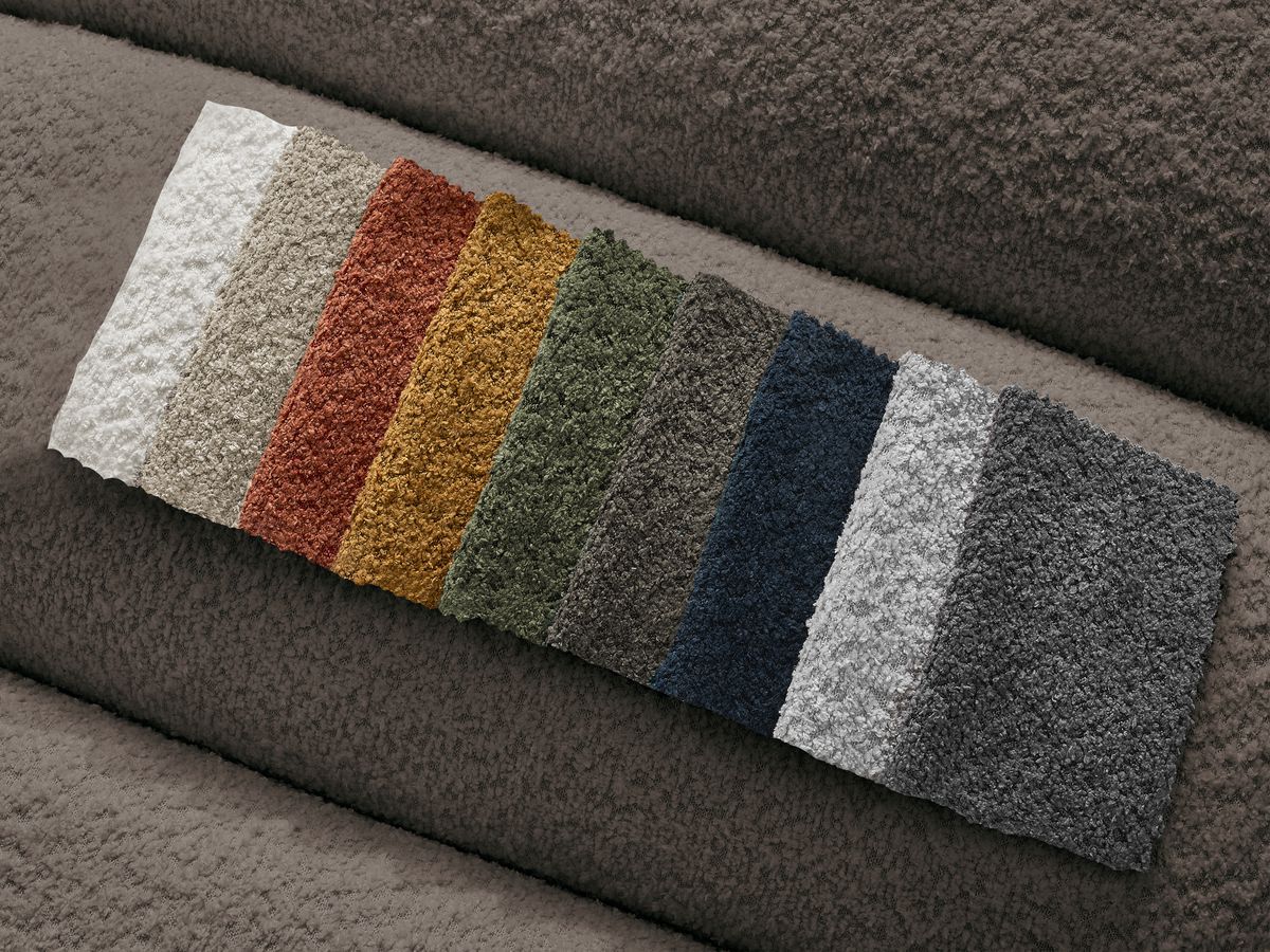Chauffeuse 1 place pour canapé modulable ANNECY tissu bouclette