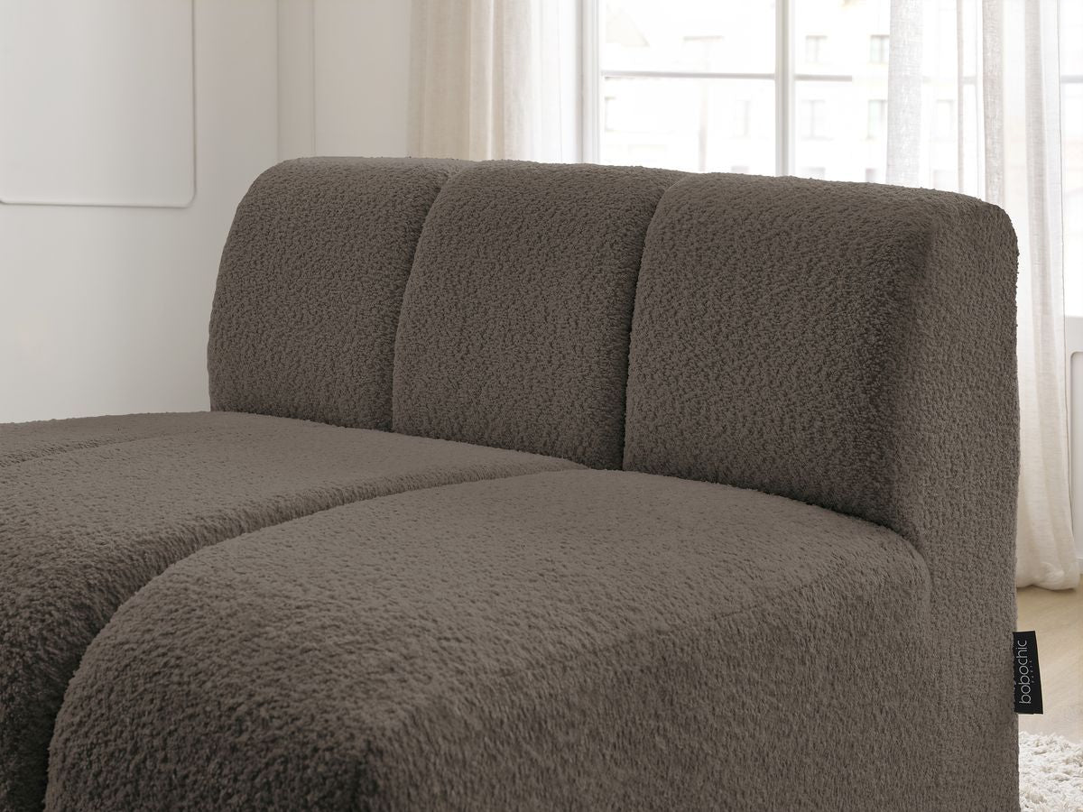 Chauffeuse 1 place pour canapé modulable ANNECY tissu bouclette