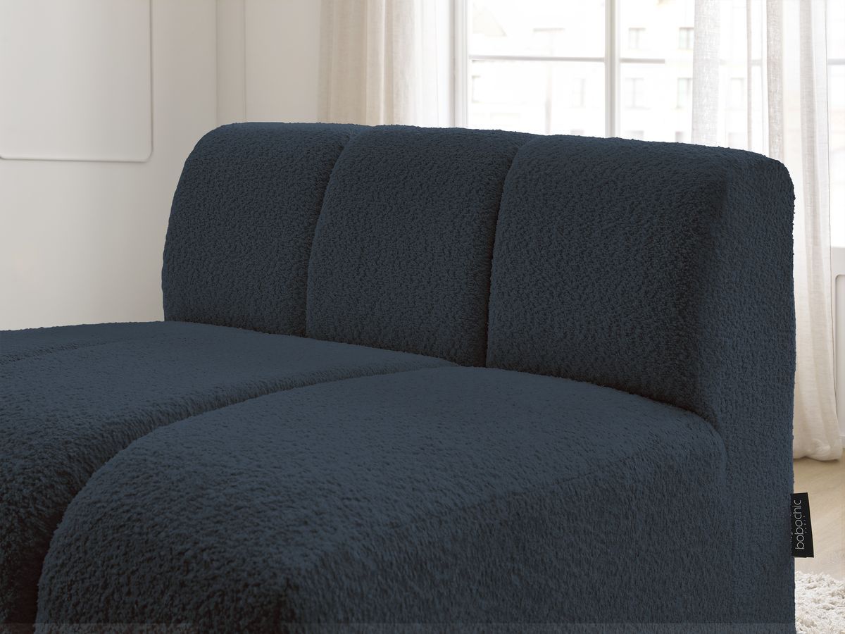 Chauffeuse 1 place pour canapé modulable ANNECY tissu bouclette