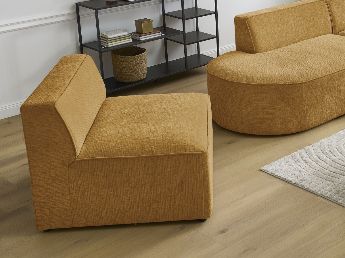 Chauffeuse 1 place pour canapé modulable ROUSSEAU tissu texturé