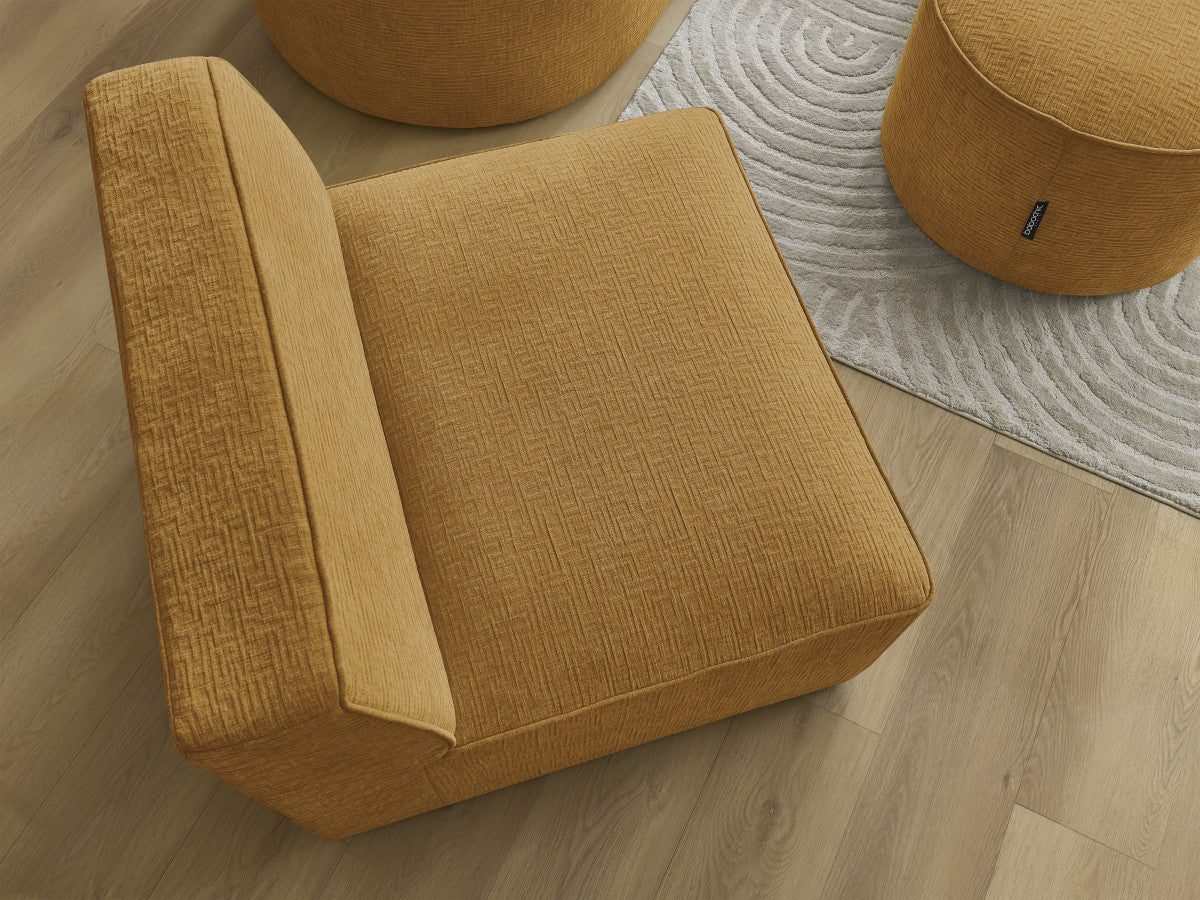 Chauffeuse 1 place pour canapé modulable ROUSSEAU tissu texturé