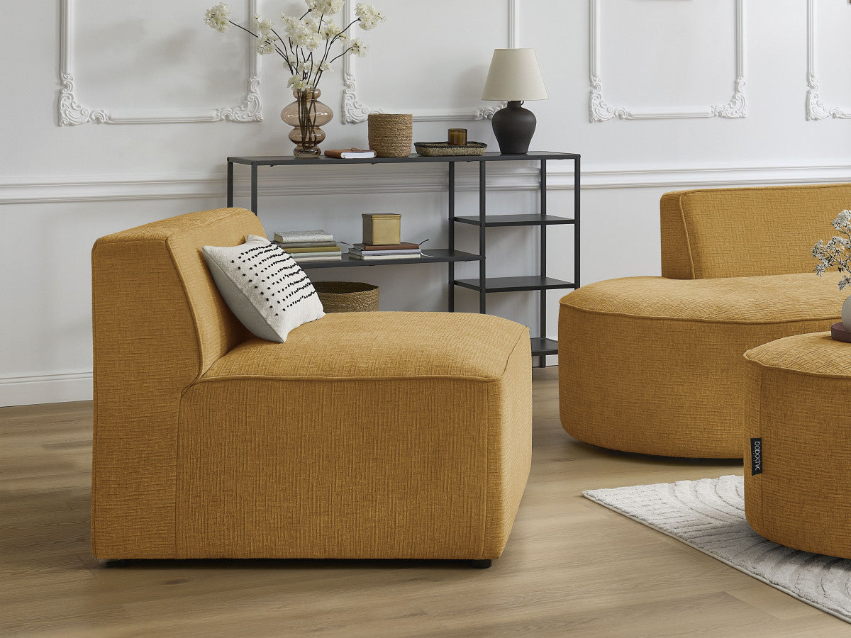 Chauffeuse 1 place pour canapé modulable ROUSSEAU tissu texturé
