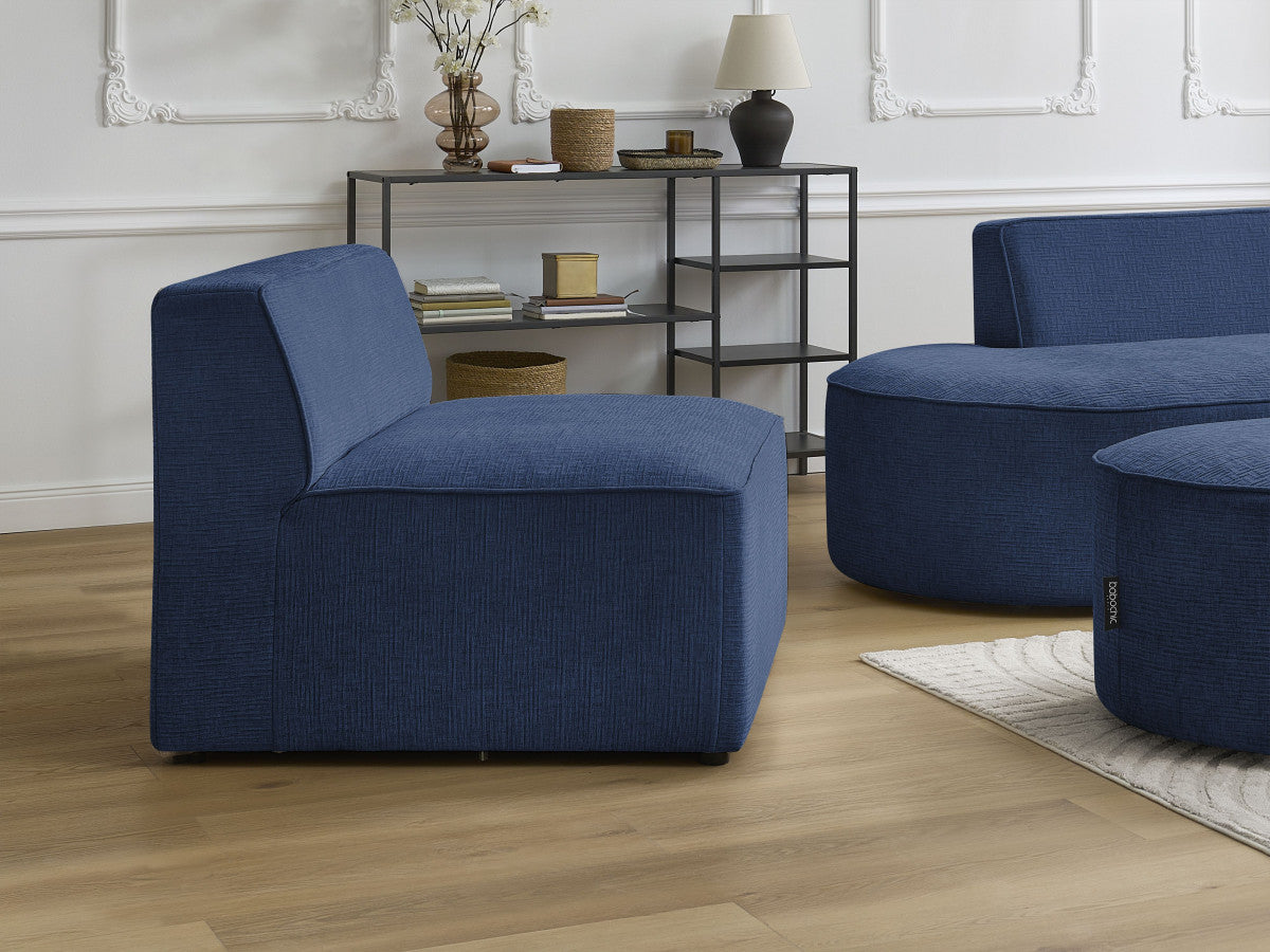 Chauffeuse 1 place pour canapé modulable ROUSSEAU tissu texturé