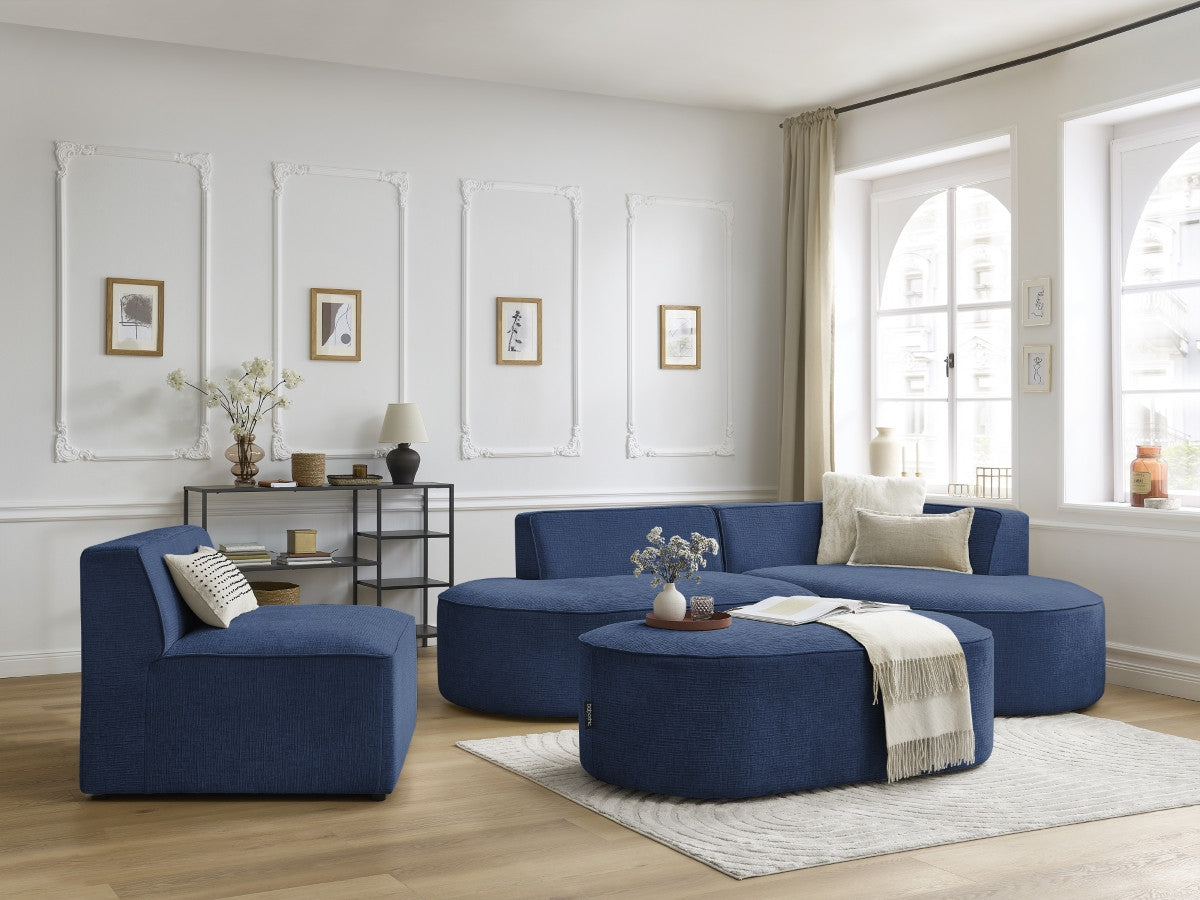 Chauffeuse 1 place pour canapé modulable ROUSSEAU tissu texturé
