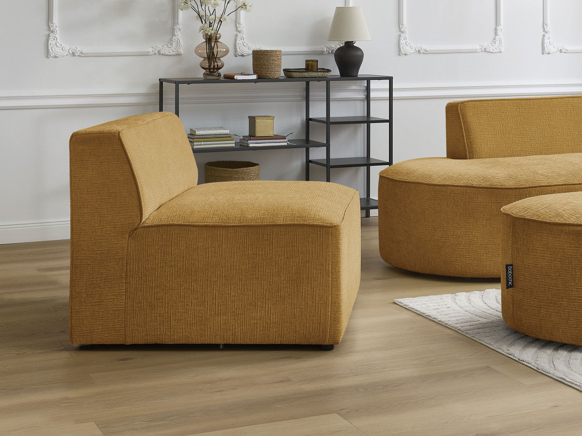Chauffeuse 1 place pour canapé modulable ROUSSEAU tissu texturé