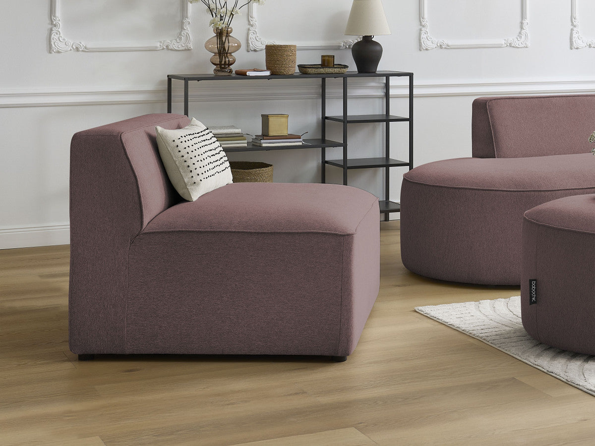Chauffeuse 1 place pour canapé modulable ROUSSEAU tissu chiné