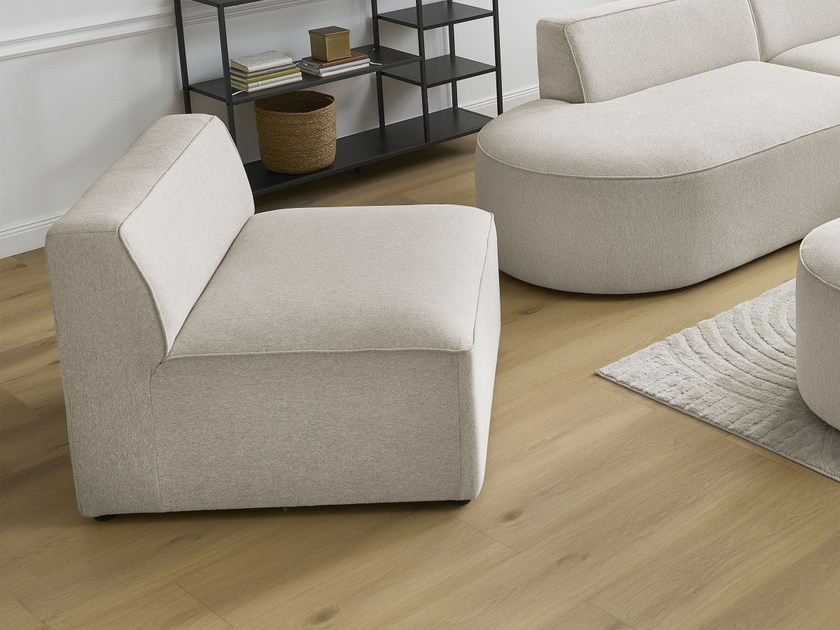 Chauffeuse 1 place pour canapé modulable ROUSSEAU tissu chiné