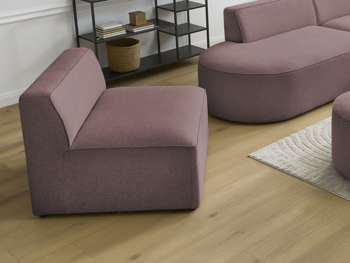 Chauffeuse 1 place pour canapé modulable ROUSSEAU tissu chiné