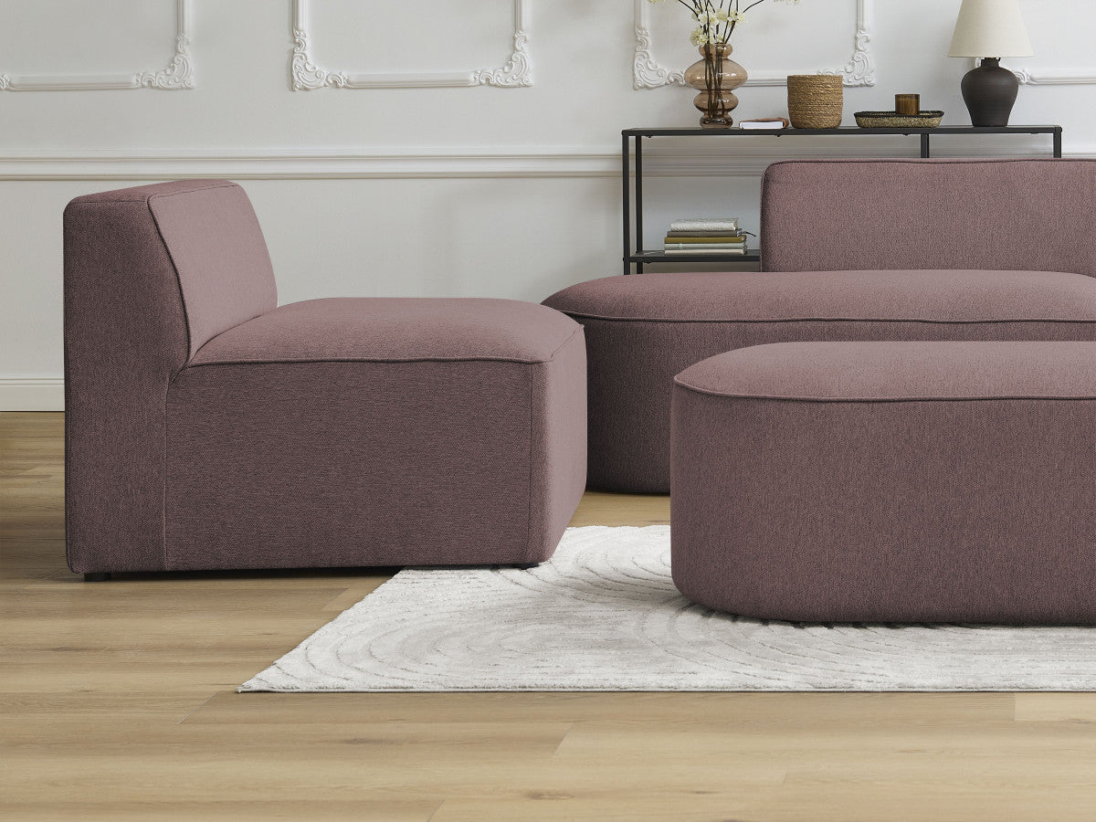 Chauffeuse 1 place pour canapé modulable ROUSSEAU tissu chiné