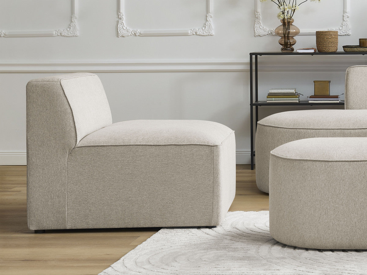 Chauffeuse 1 place pour canapé modulable ROUSSEAU tissu chiné