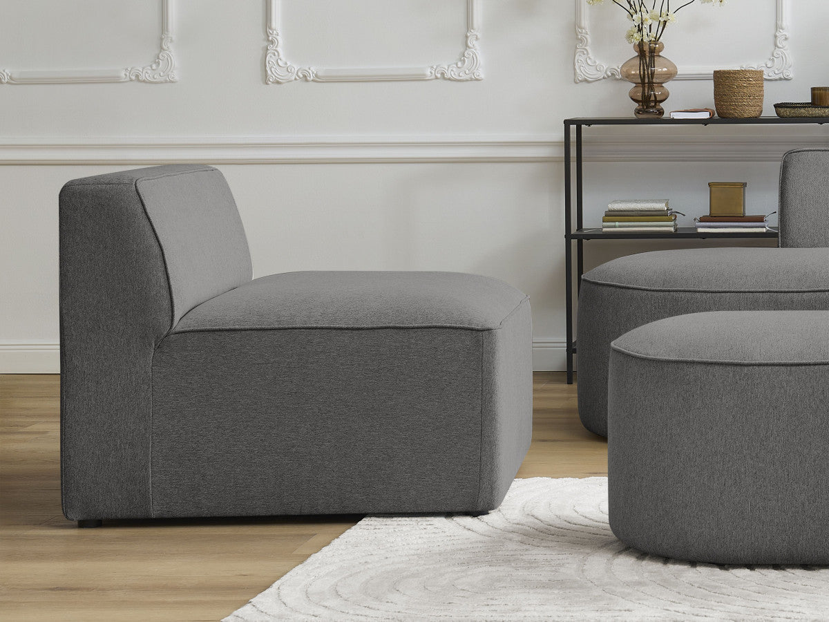 Chauffeuse 1 place pour canapé modulable ROUSSEAU tissu chiné