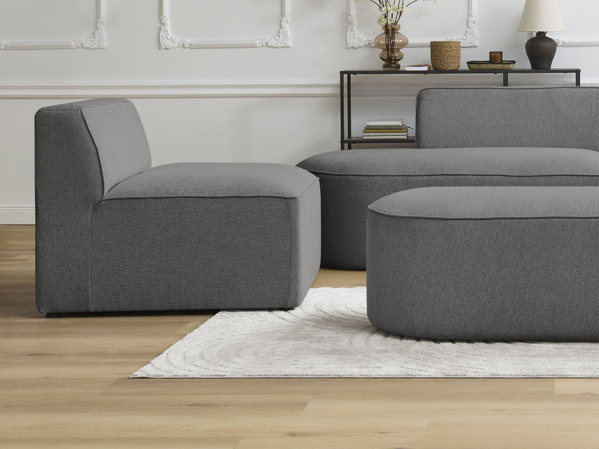 Chauffeuse 1 place pour canapé modulable ROUSSEAU tissu chiné