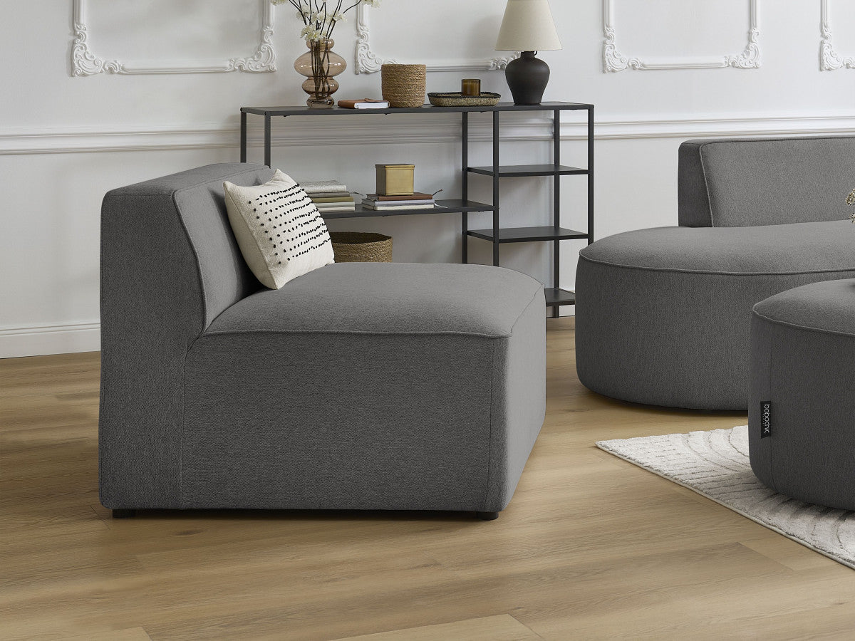 Chauffeuse 1 place pour canapé modulable ROUSSEAU tissu chiné