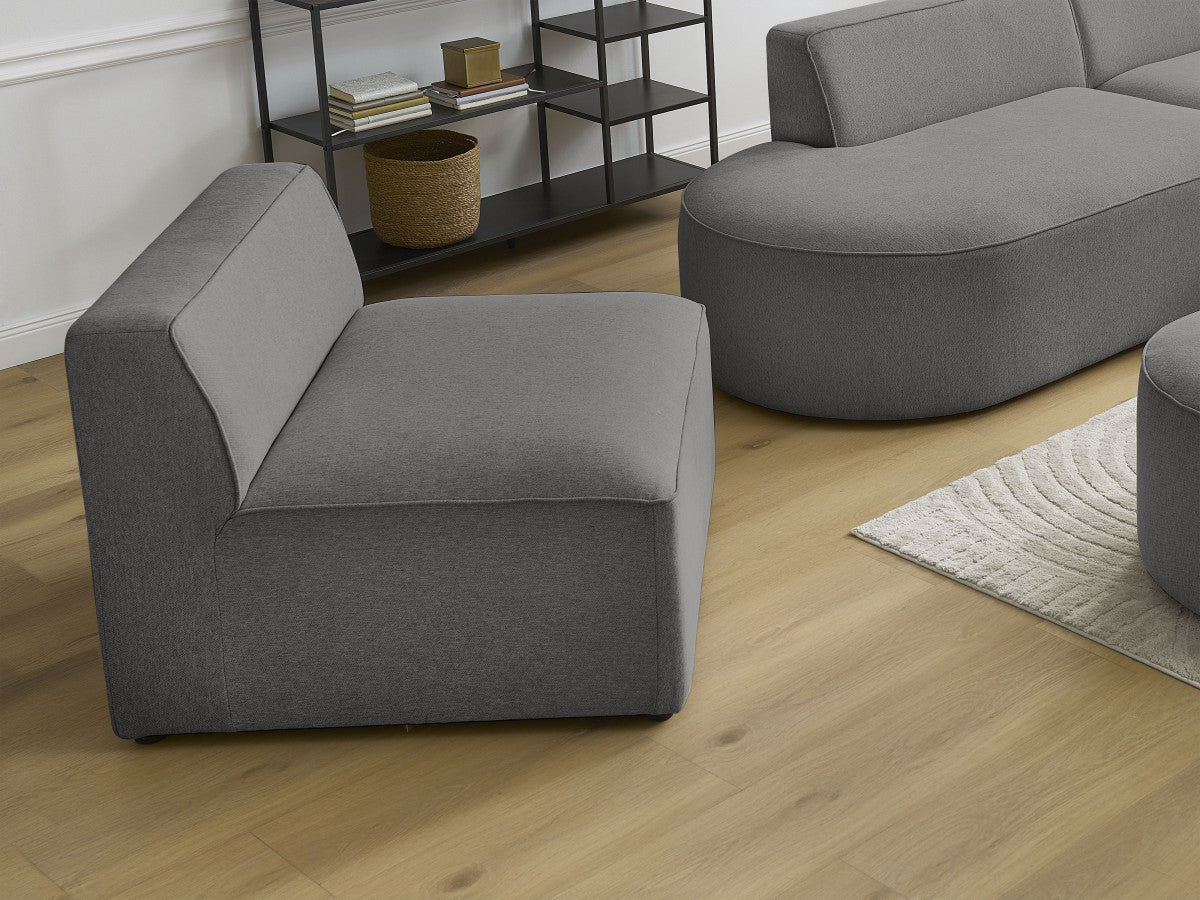 Chauffeuse 1 place pour canapé modulable ROUSSEAU tissu chiné