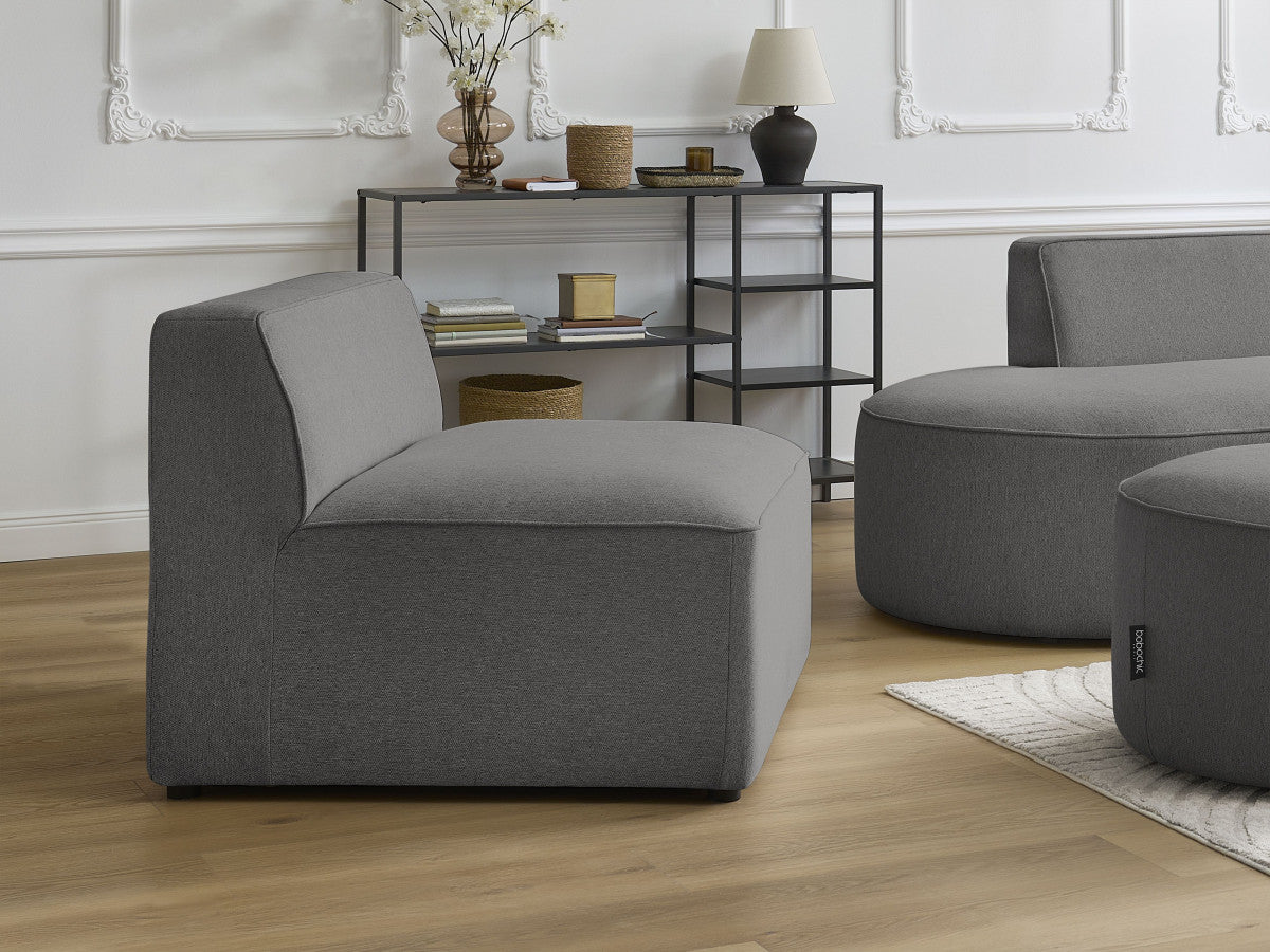 Chauffeuse 1 place pour canapé modulable ROUSSEAU tissu chiné