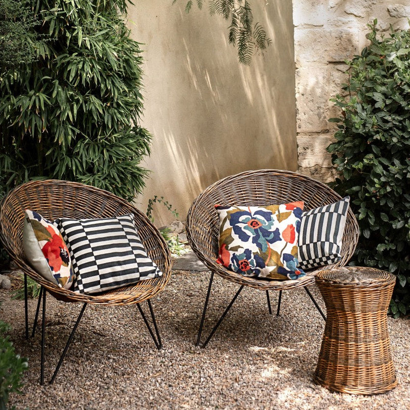 Housse De Coussin - Cancun En Coton Brodé - Pigeon