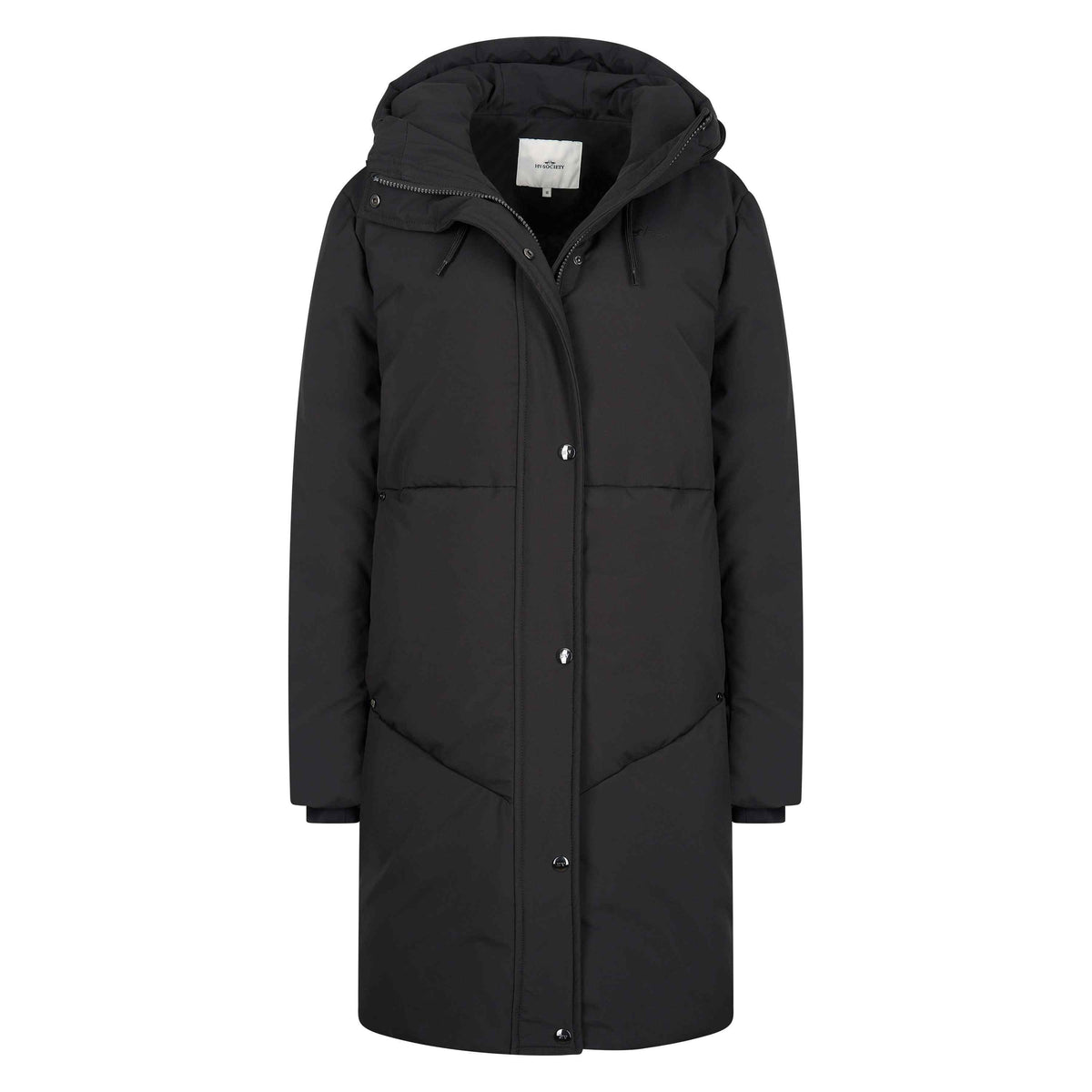 Hv Society - Long Jacket Hvsromy - Black