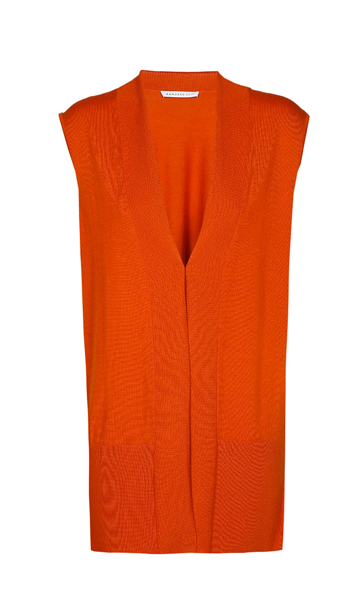 X Henra - Gilet - Burnt Oran