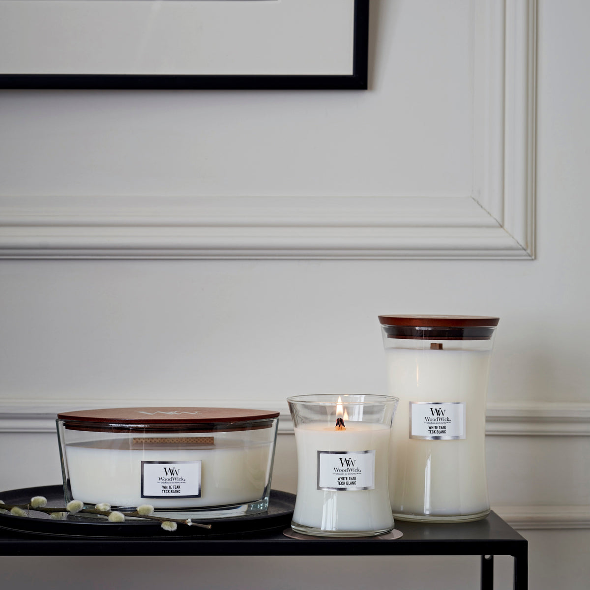 WW White Teak Medium Candle