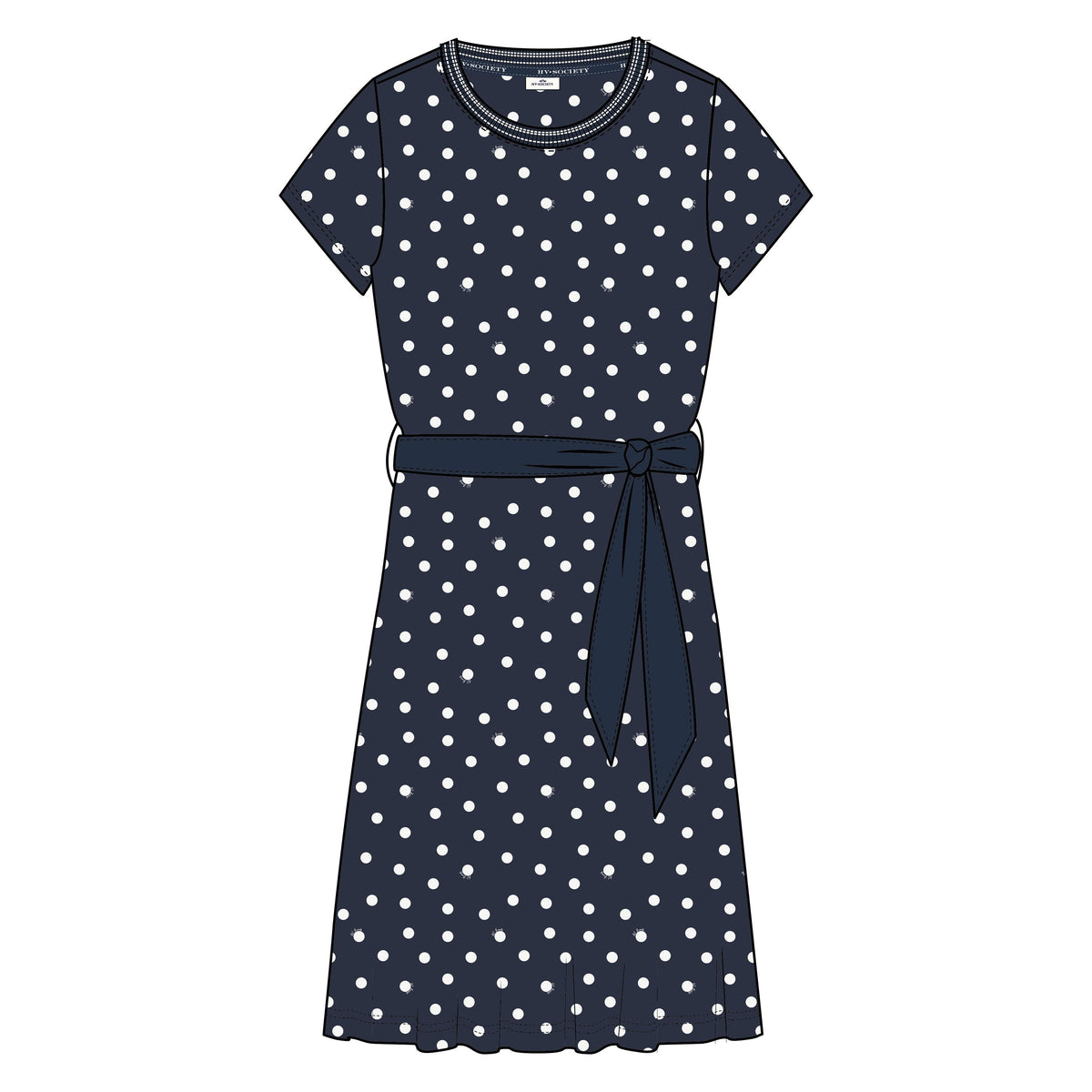 Hv Society - Femme - Kleed - Blauw