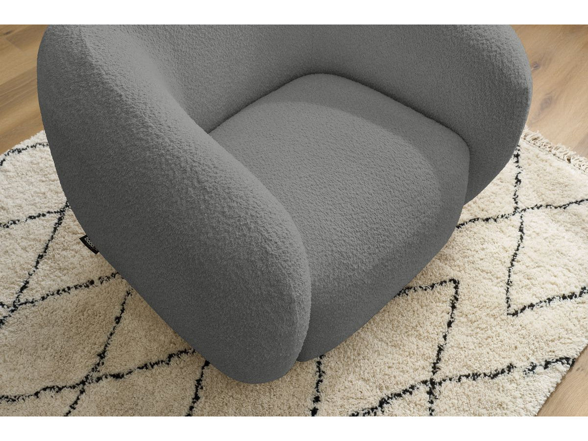 Fauteuil CELINE tissu bouclette