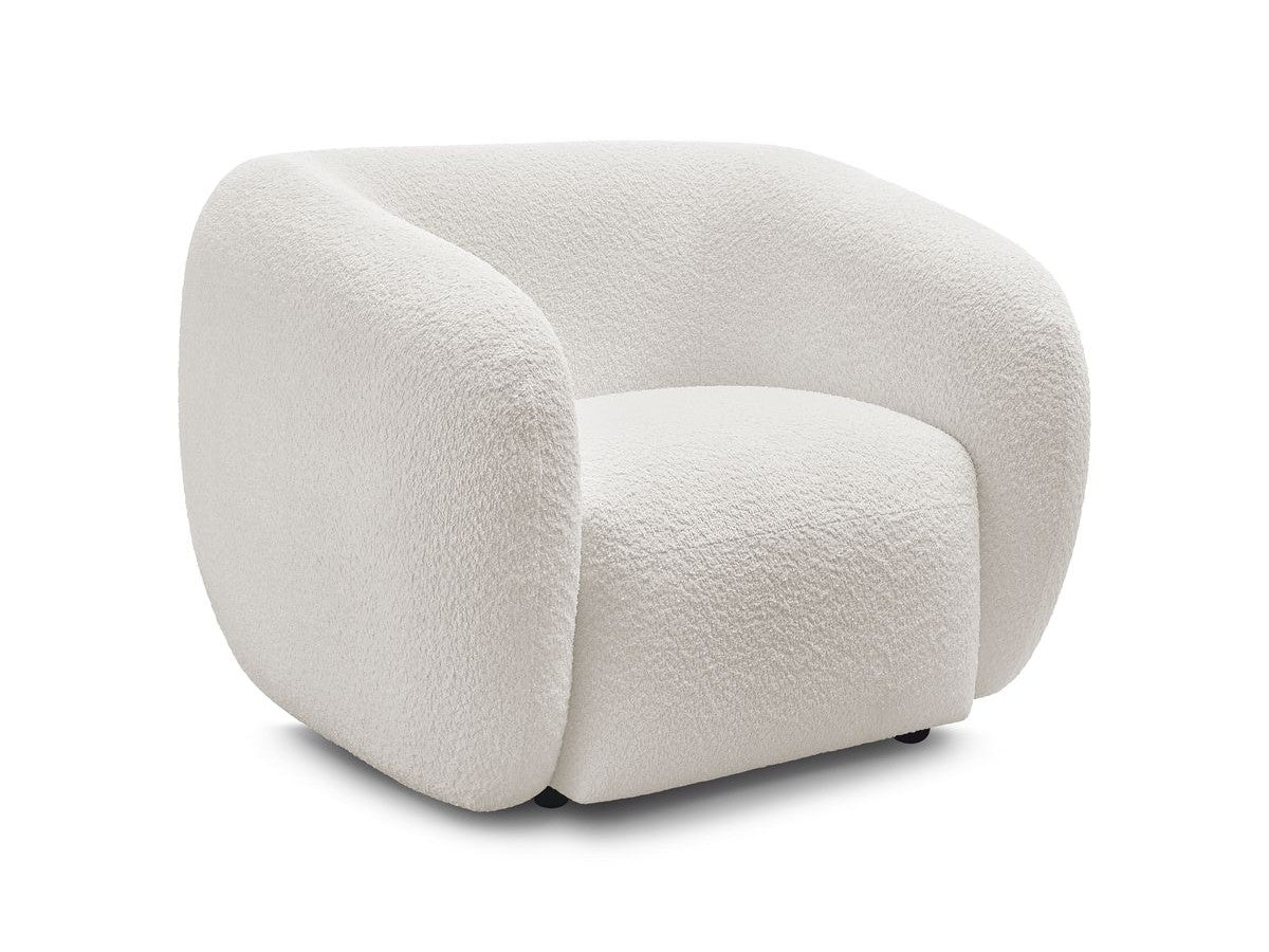 Fauteuil CELINE tissu bouclette
