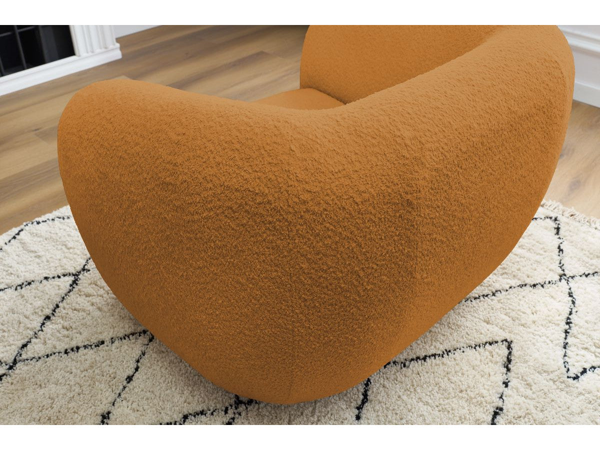 Fauteuil CELINE tissu bouclette
