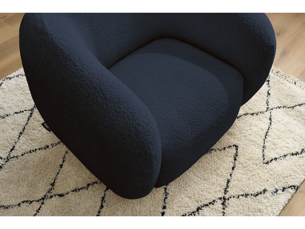 Fauteuil CELINE tissu bouclette