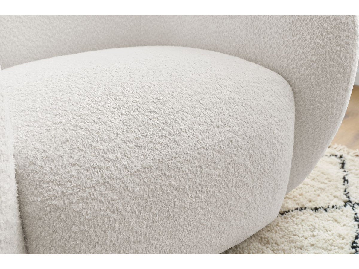 Fauteuil CELINE tissu bouclette