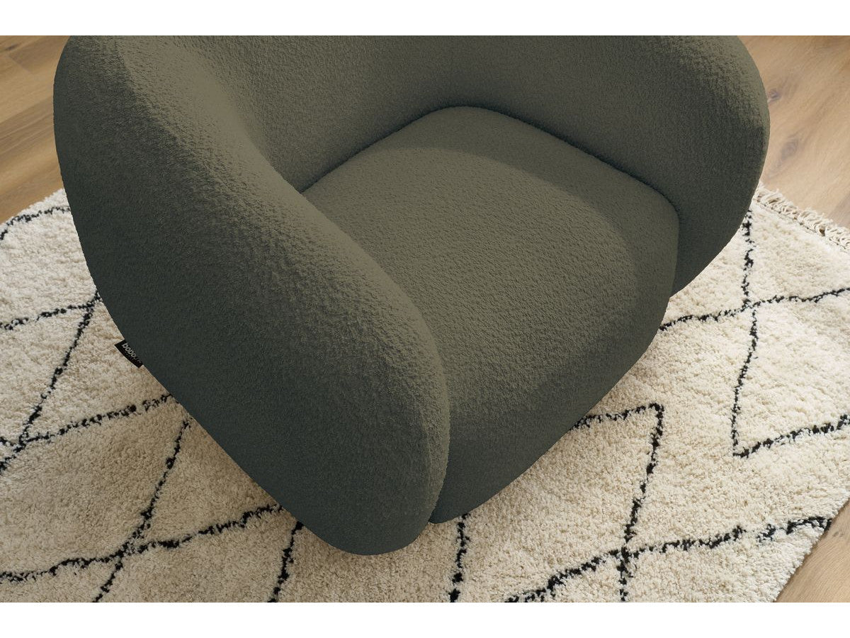 Fauteuil CELINE tissu bouclette