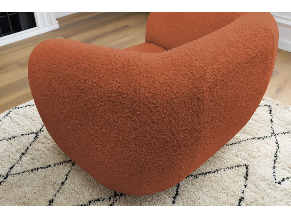 Fauteuil CELINE tissu bouclette