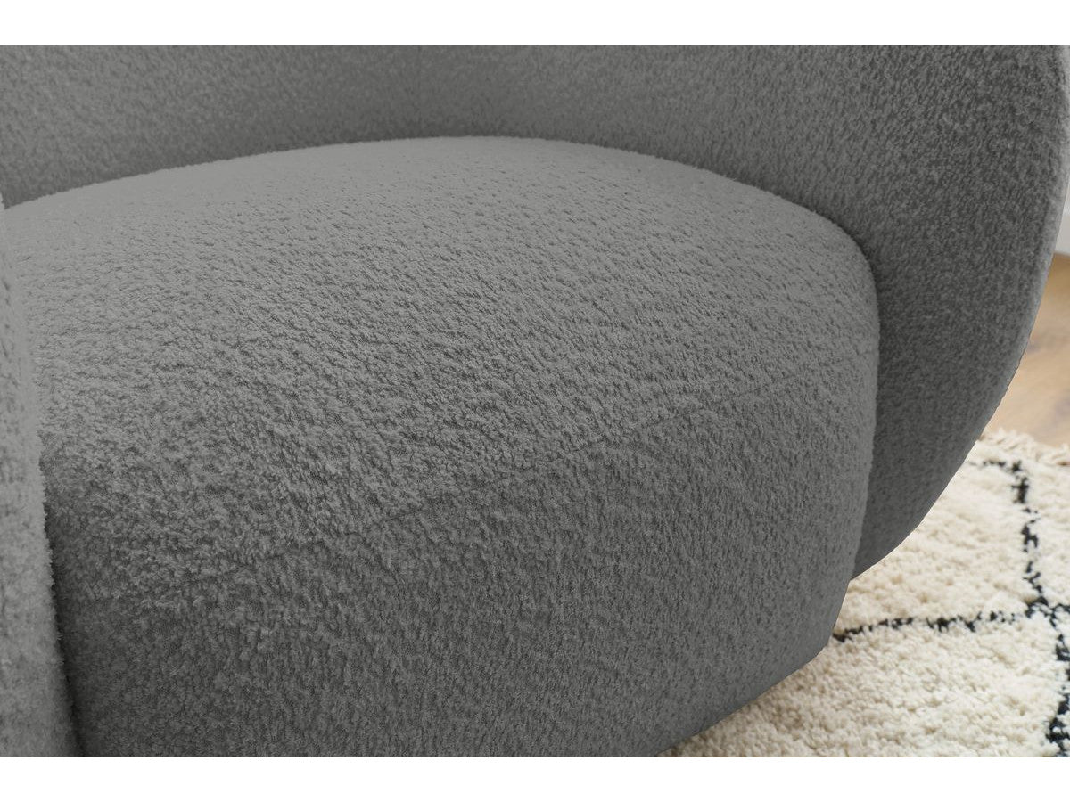Fauteuil CELINE tissu bouclette