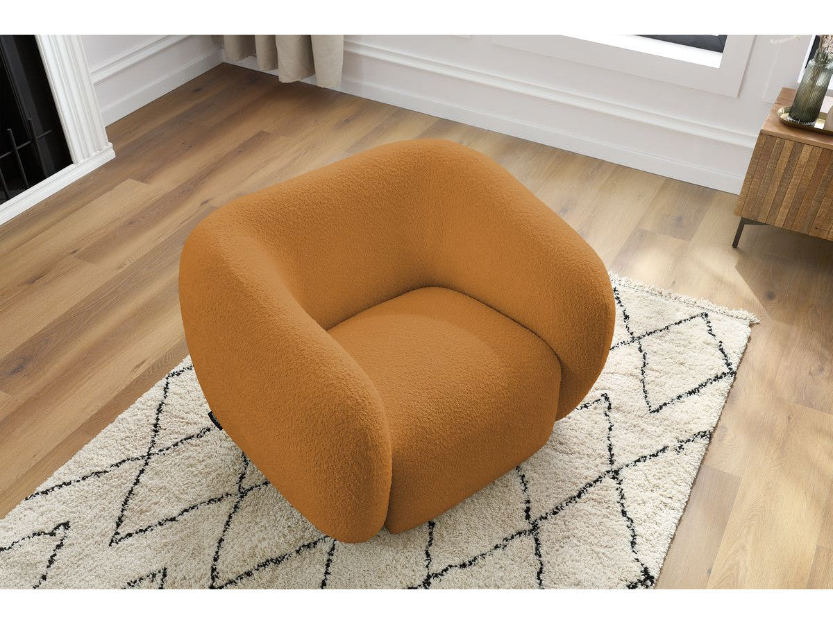 Fauteuil CELINE tissu bouclette