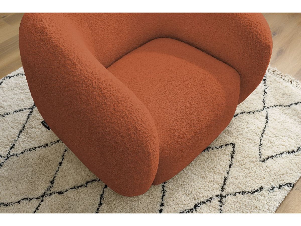Fauteuil CELINE tissu bouclette